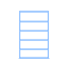 Furniture Bookcases Archive Bookcase 77 Wide Sketch Svg Vector, Free Vectors File